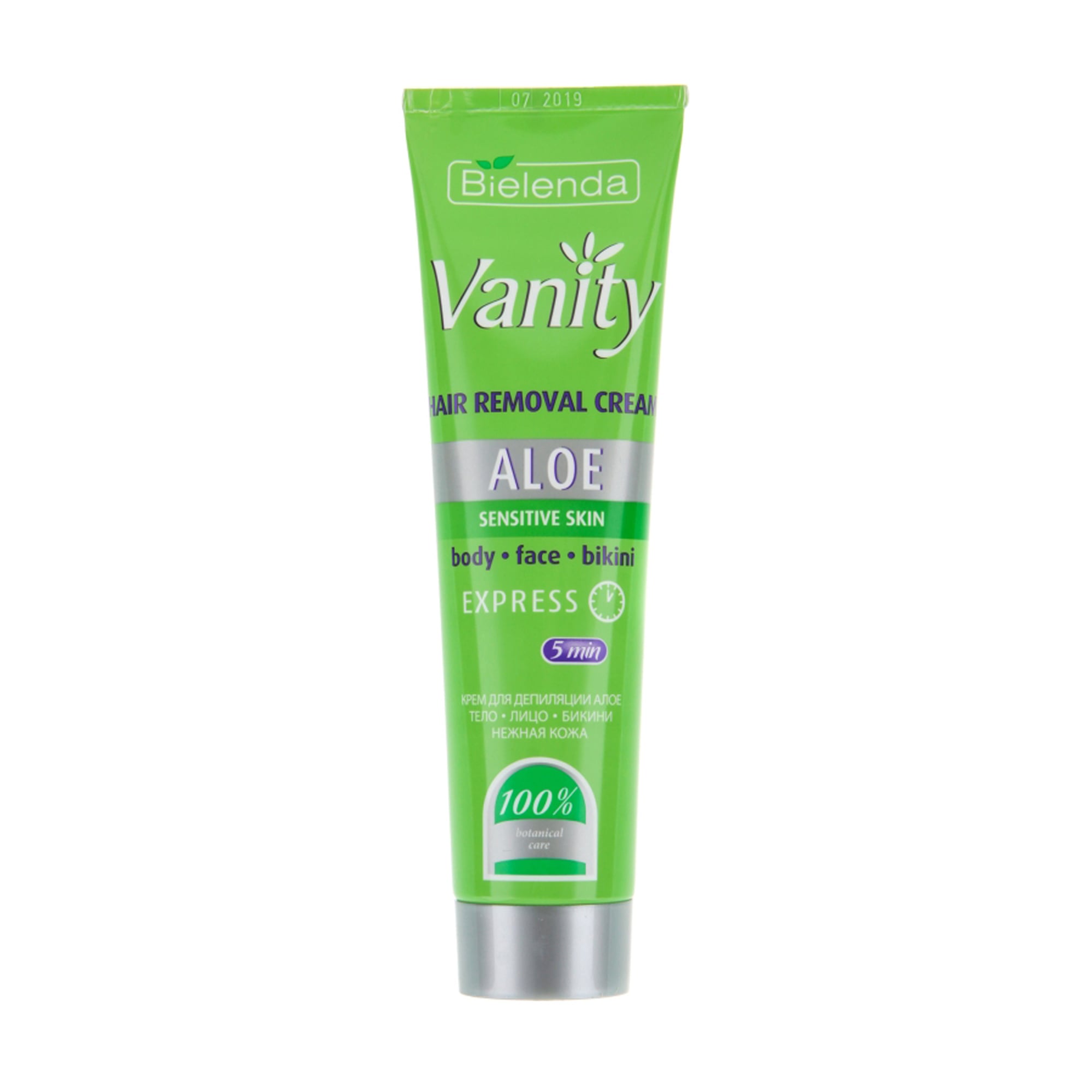 Крем для депіляції Bielenda Vanity Hair Removal Cream Aloe з екстрактом алое, 100 мл