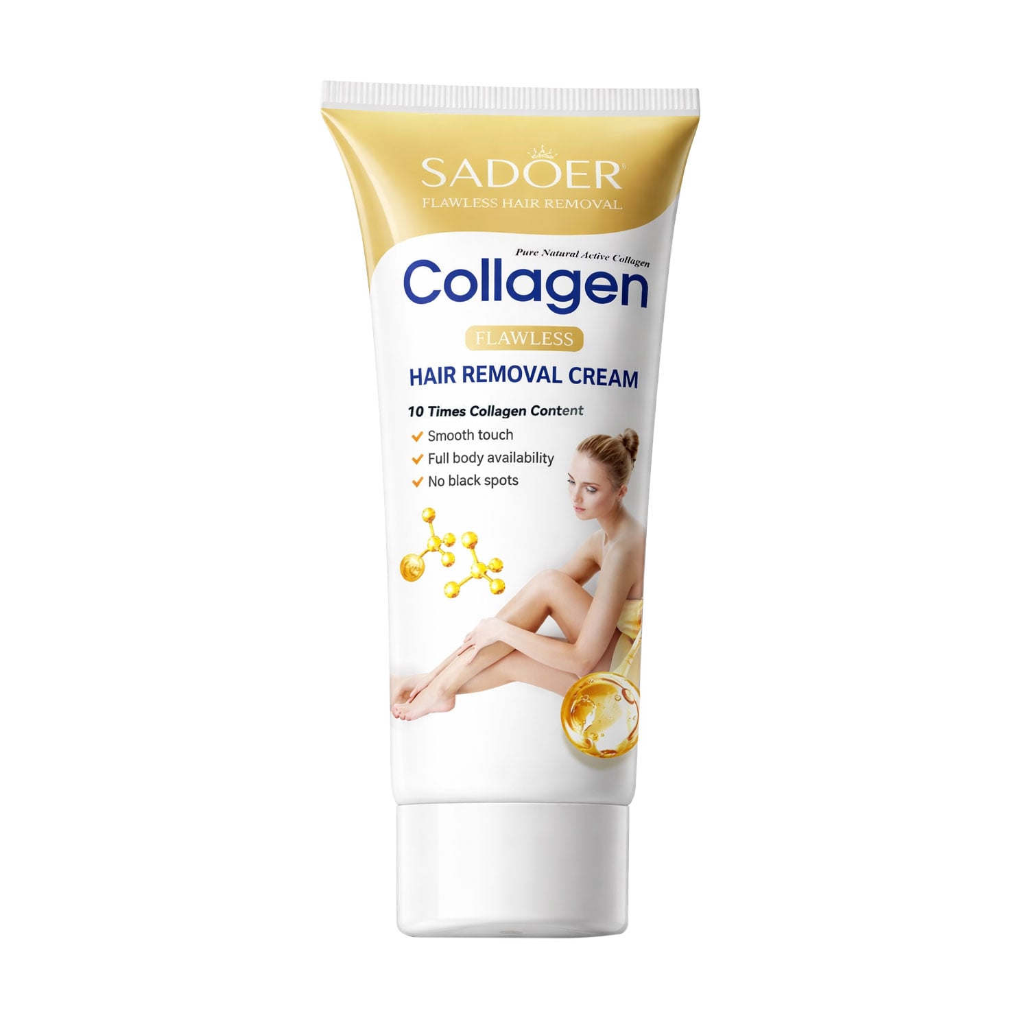 Крем для депіляції Sadoer Collagen Flawless Hair Removal Cream, 60 г